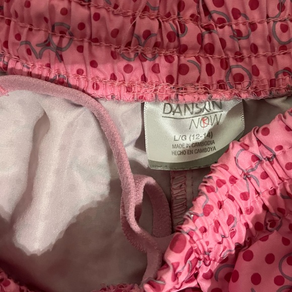 DanSkin Now pink athletic shorts size L 12/14 - Picture 3 of 4
